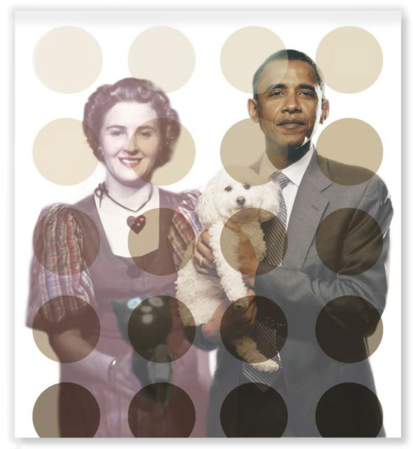 Barak Obama und Eva Braun